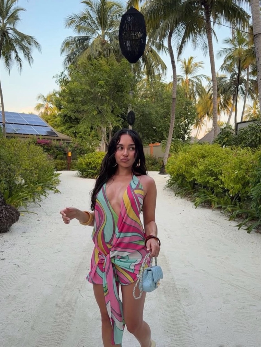 Pucci Style Colorful Mini Dress - Picture 2 of 2